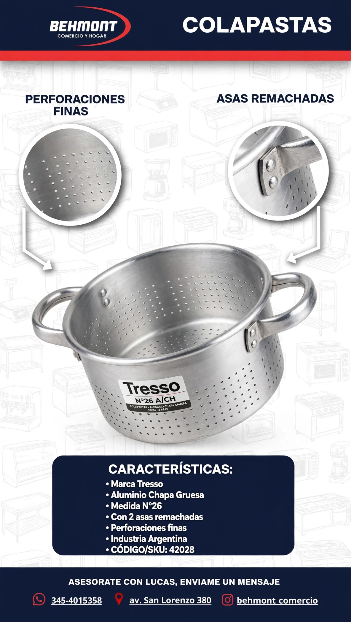 Colapastas Nº 26 A/CH