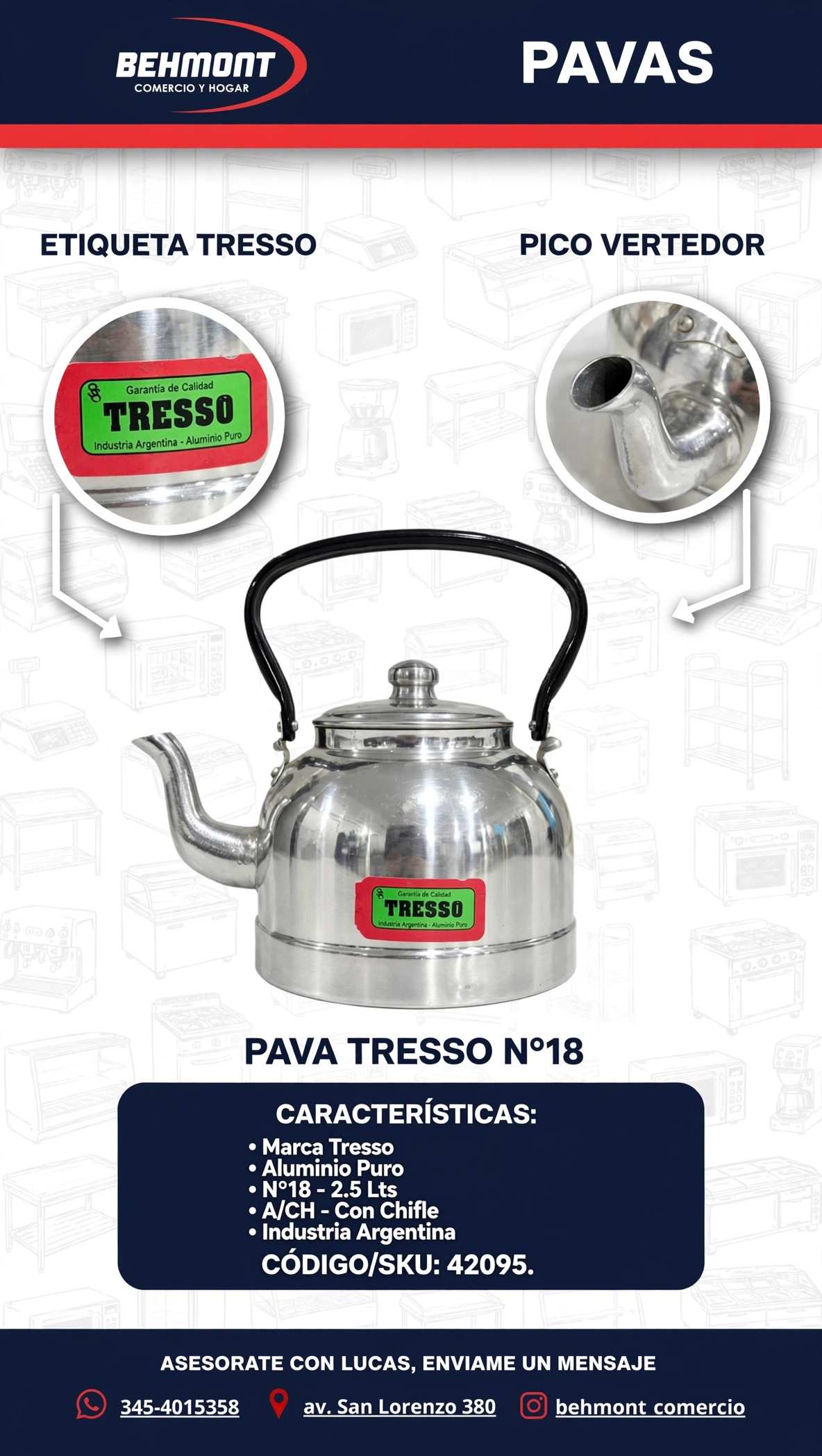 Pava Nº 18 A/CH 2.5 Lts