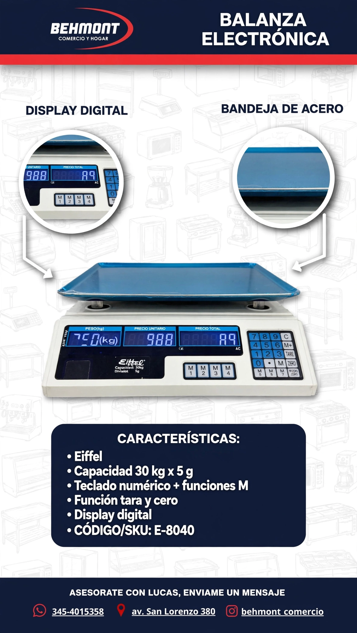 Balanza Con Mastil 30 Kg