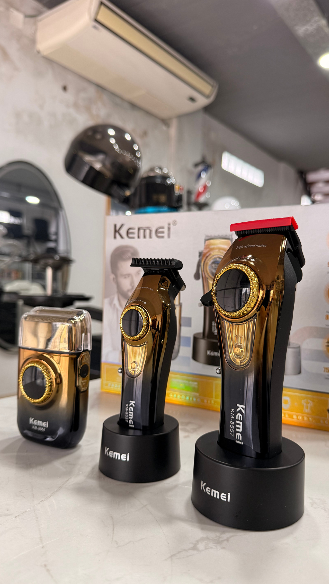 Kit clipper + trimmer + shaver inalambrico Regulador RPM